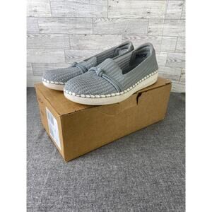 SKECHERS SEPULVEDA KNOT Overlay Slip On Gray Shoes Women’s 9M Casual Comfort